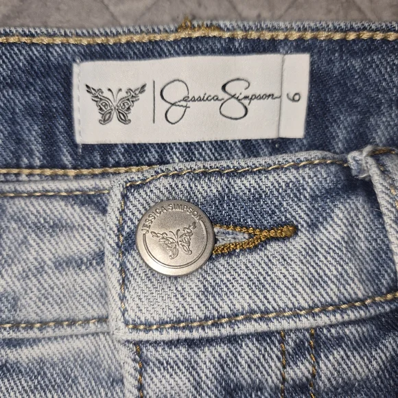 Jessica Simpson Two-Tone Denim Skirt - Picture 2 of 3